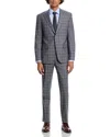 Hart Schaffner Marx Plaid Grey Regular Fit Suit In Medium Grey