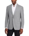 Hart Schaffner Marx New York Fit Solid Wool Blazer In Silver