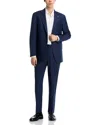 Hart Schaffner Marx New York Textured Solid Classic Fit Suit In Blue