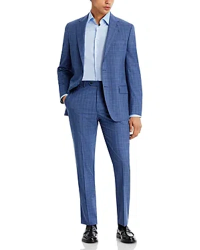 Hart Schaffner Marx Plaid Blue Classic Fit Suit