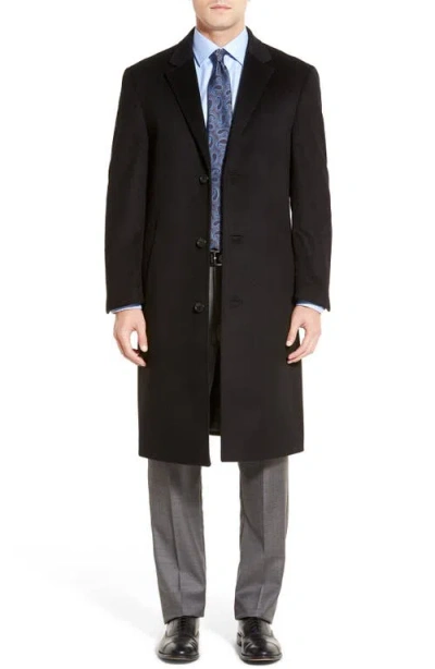 HART SCHAFFNER MARX HART SCHAFFNER MARX SHEFFIELD CLASSIC FIT WOOL & CASHMERE OVERCOAT
