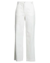 Hartford Alternative Classics Woman Pants White Size 3 Cotton In White