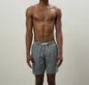 Hartford Army Swim Short In Grey In Gray