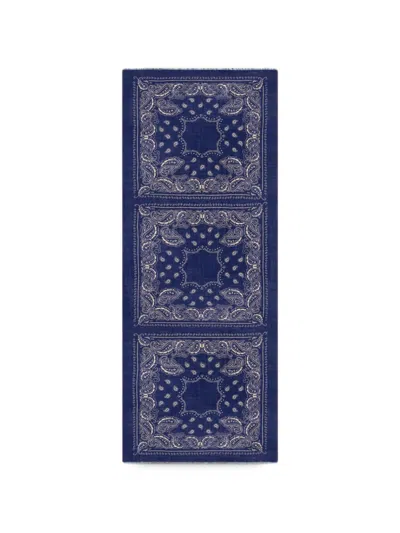 Hartford Bandana Paisley-print Frayed Scarf In Multi