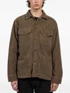 Hartford Button-fastening Shirt Jacket In Brown