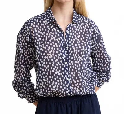 Hartford Charlot Woven Shirt In Navy In Blue
