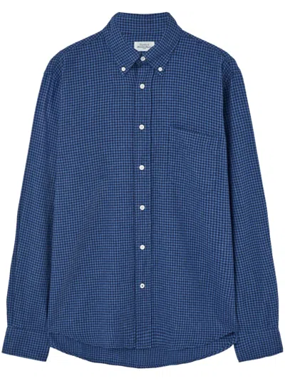 Hartford Checked Shirt In Blue
