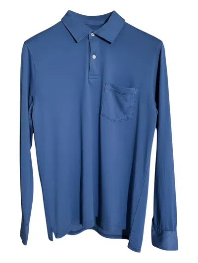 Hartford Chest-pocket Polo Shirt In Blue