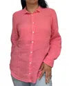 Hartford Corazon Woven Shirt In Hibiscus In Pink