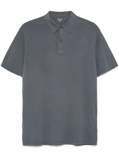 Hartford Cotton Polo Shirt In Gray