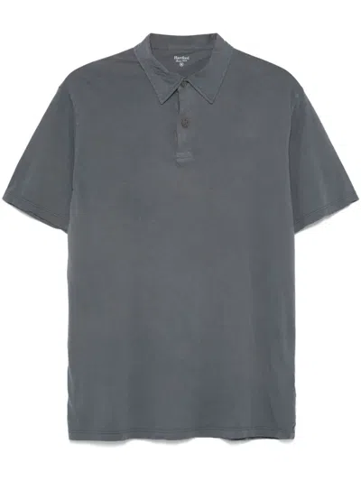 Hartford Cotton Polo Shirt In Gray