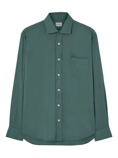 Hartford Cotton Shirt In Green