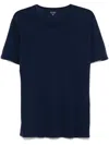 Hartford Basic Crew Neck Cotton T-shirt In Blue