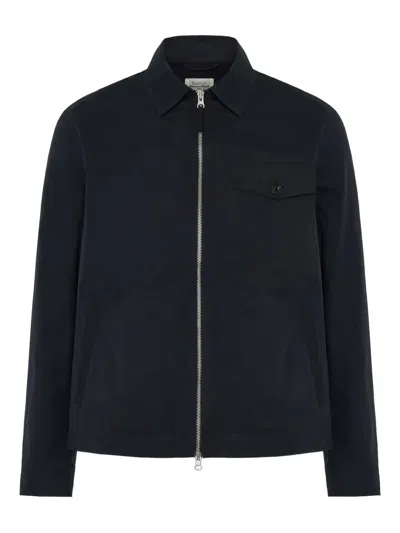Hartford Danny Zip-fastening Pocket Jacket In Blue