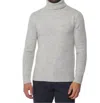 HARTFORD DONEGAL ROLL NECK SWEATER IN LIGHT GRAY