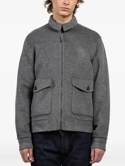 Hartford Doug Zip Pocket Jacket In Gray