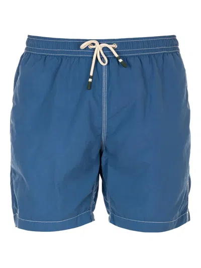 Hartford Drawstring Pocket Swim Shorts In Blue