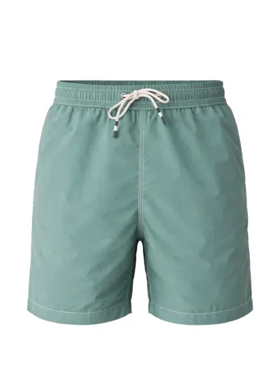 Hartford Drawstring Side Pockets Beachwear In Green