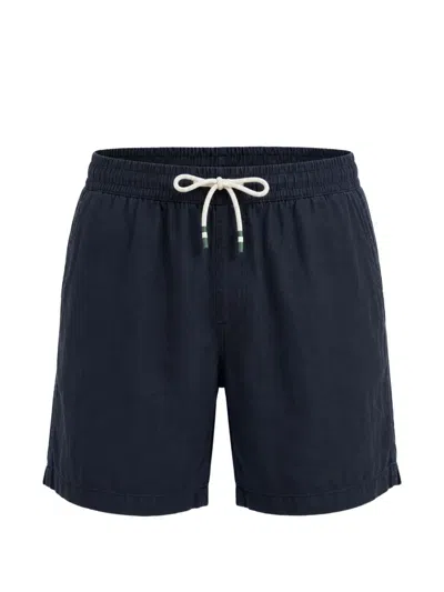 Hartford Flap-pocket Swim Shorts In Black