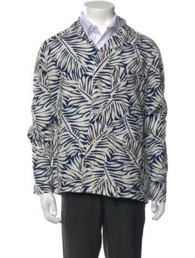 Pre-owned Hartford Floral Print Long Sleeve Shirt W/ Tags In Multicolor