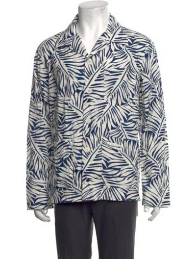 Pre-owned Hartford Floral Print Long Sleeve Shirt W/ Tags In Multicolor