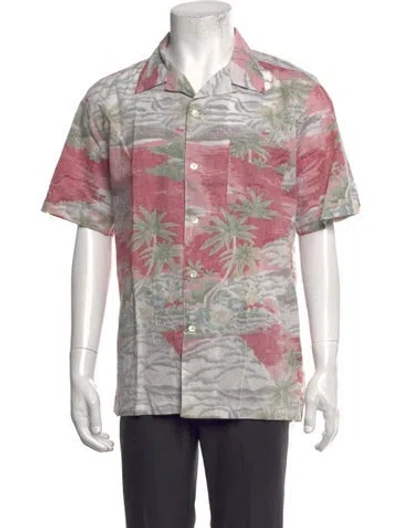 Pre-owned Hartford Floral Print Short Sleeve Shirt In Multicolor