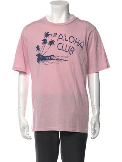 Pre-owned Hartford Graphic Print Crew Neck T-shirt W/ Tags In Pink
