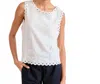 Hartford Hola Top In Off White In White