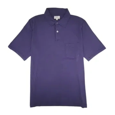 Hartford Jersey Navy Jersey Polo In Blue