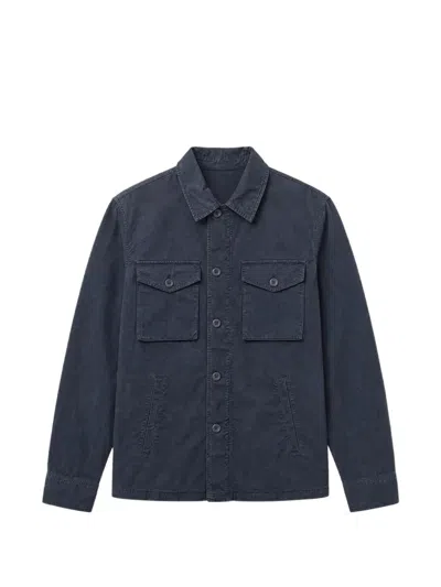 Hartford Jonah Button-up Pocket-detail Jacket In Black