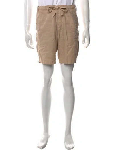 Pre-owned Hartford Linen Chino Shorts In Neutrals
