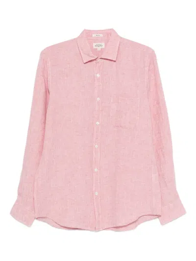 Hartford Linen Shirt In Pink