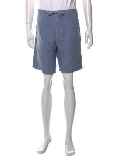 Pre-owned Hartford Linen Shorts In Blue