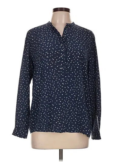 Pre-owned Hartford Long Sleeve Blouse In Blue