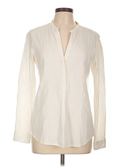 Pre-owned Hartford Long Sleeve Blouse In Ivory