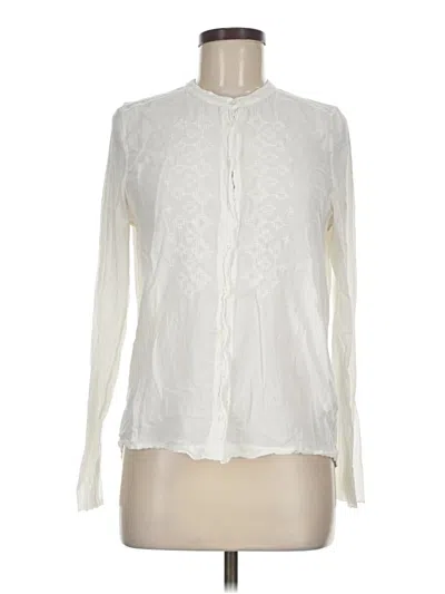 Pre-owned Hartford Long Sleeve Blouse In Ivory