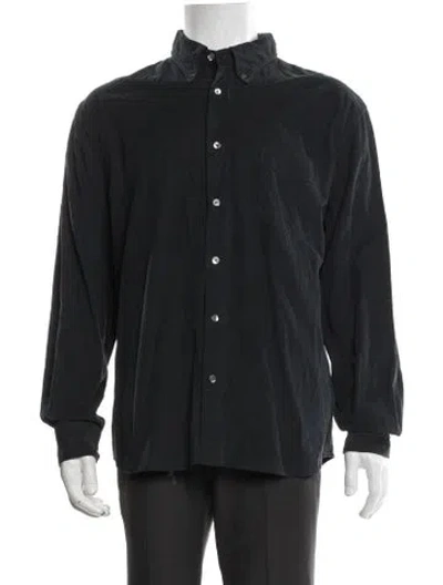 Pre-owned Hartford Long Sleeve Dress Shirt In Black