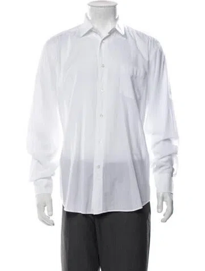 Pre-owned Hartford Long Sleeve Dress Shirt In White