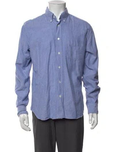 Pre-owned Hartford Long Sleeve Shirt In Blue