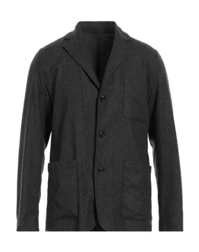 Hartford Man Blazer Lead Size 44 Virgin Wool, Polyester, Elastane In Grey