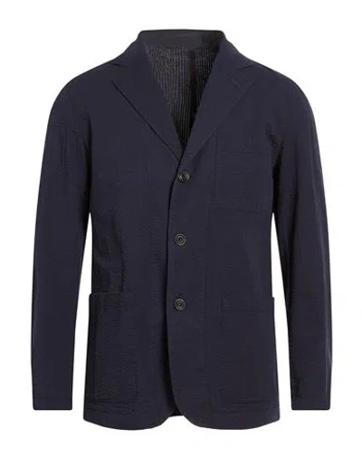 Hartford Man Blazer Navy Size 42 Cotton In Blue