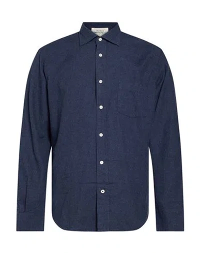 Hartford Man Shirt Blue Size M Cotton