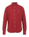 Hartford Man Shirt Brick Size M Cotton In Red