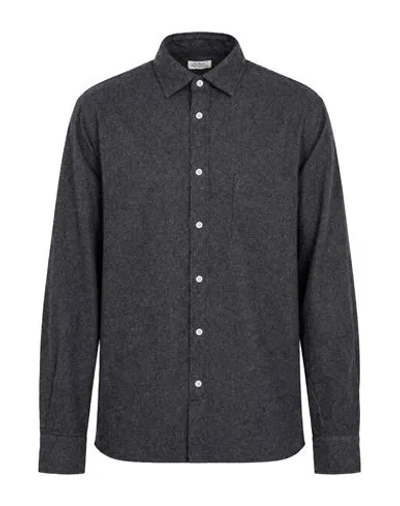 Hartford Man Shirt Charcoal Size Xl Cotton In Grey
