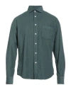 Hartford Man Shirt Dark Green Size S Cotton
