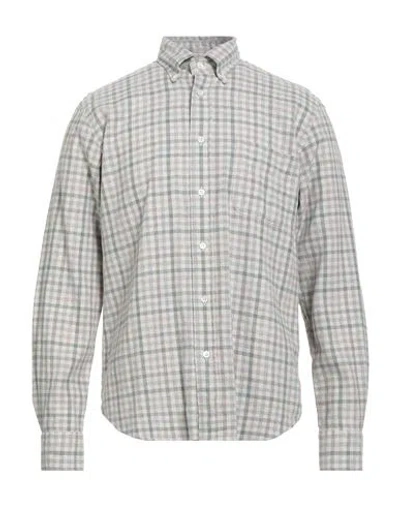 Hartford Man Shirt Light Grey Size M Cotton In Gray