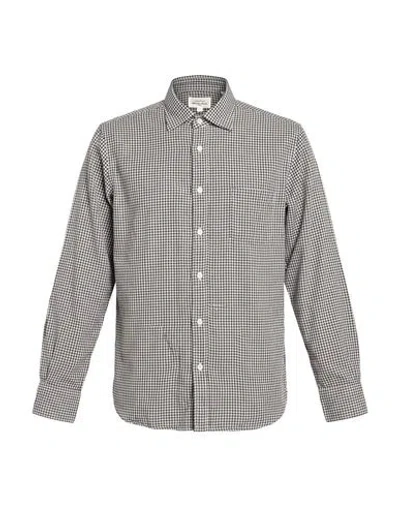 Hartford Man Shirt Midnight Blue Size Xxl Cotton In Gray