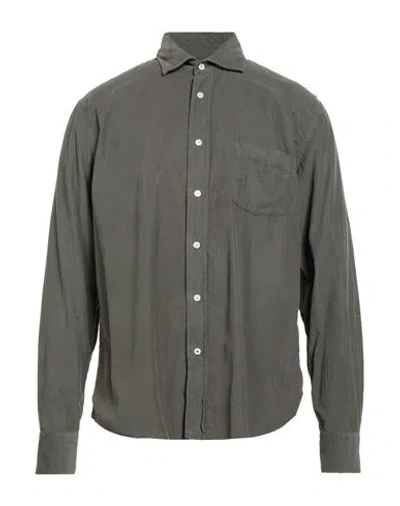 Hartford Man Shirt Military Green Size L Cotton