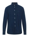 Hartford Man Shirt Navy Size M Cotton In Blue