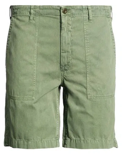 Hartford Man Shorts & Bermuda Shorts Military Green Size 38 Cotton